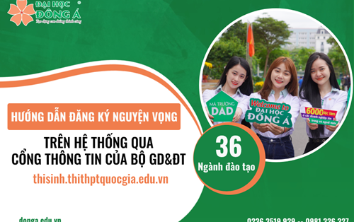 Hướng dẫn đăng ký nguyện vọng xét tuyển đại học năm 2022 trên hệ thống qua Cổng thông tin tuyển sinh của Bộ GDĐT